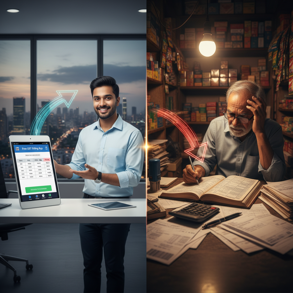 Free GST Billing App vs Manual Billing: What Works Better in India? Free GST Billing App vs Manual Billing: What Works Better in India?