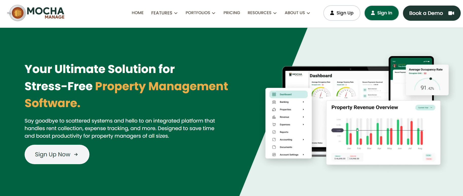 MOCHA MANAGEMENT property accounting management software