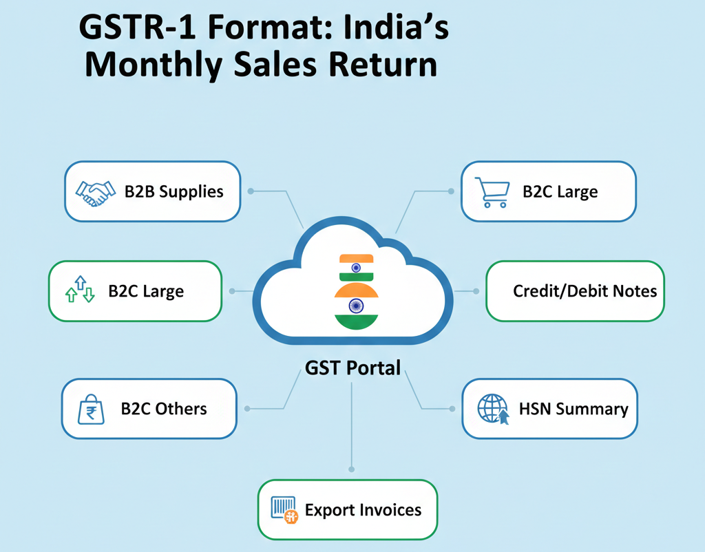 GSTR-1 Format: Accurate Filing for Smooth GST Compliance GSTR 1 Format