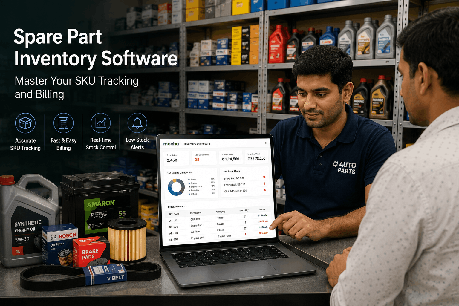 Spare part inventory software: Master your SKU tracking and billing